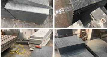 承德 芝麻黑地铺石材