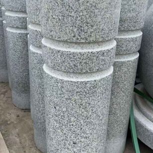 承德 芝麻白花岗岩挡车柱、隔离柱多少钱