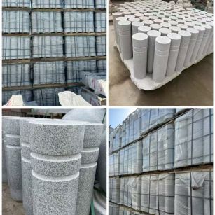 承德 芝麻白花岗岩挡车柱、隔离柱多少钱