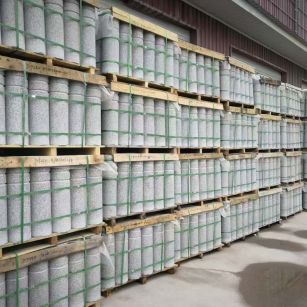 承德 芝麻白挡车柱、阻车桩、隔离柱