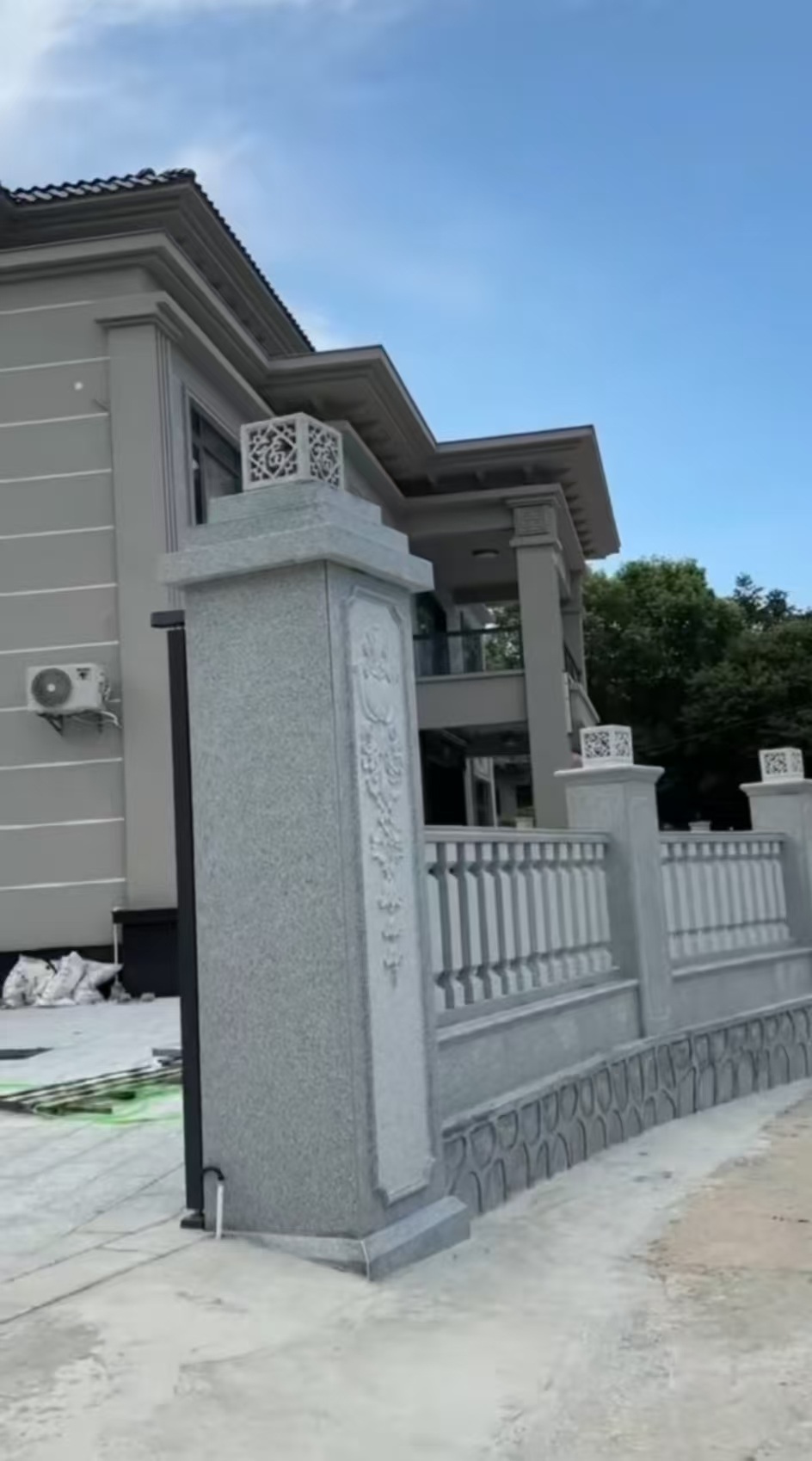 承德 芝麻白别墅围墙栏杆，私人订制