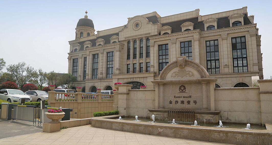 承德花岗岩黄金麻建筑外墙干挂案例