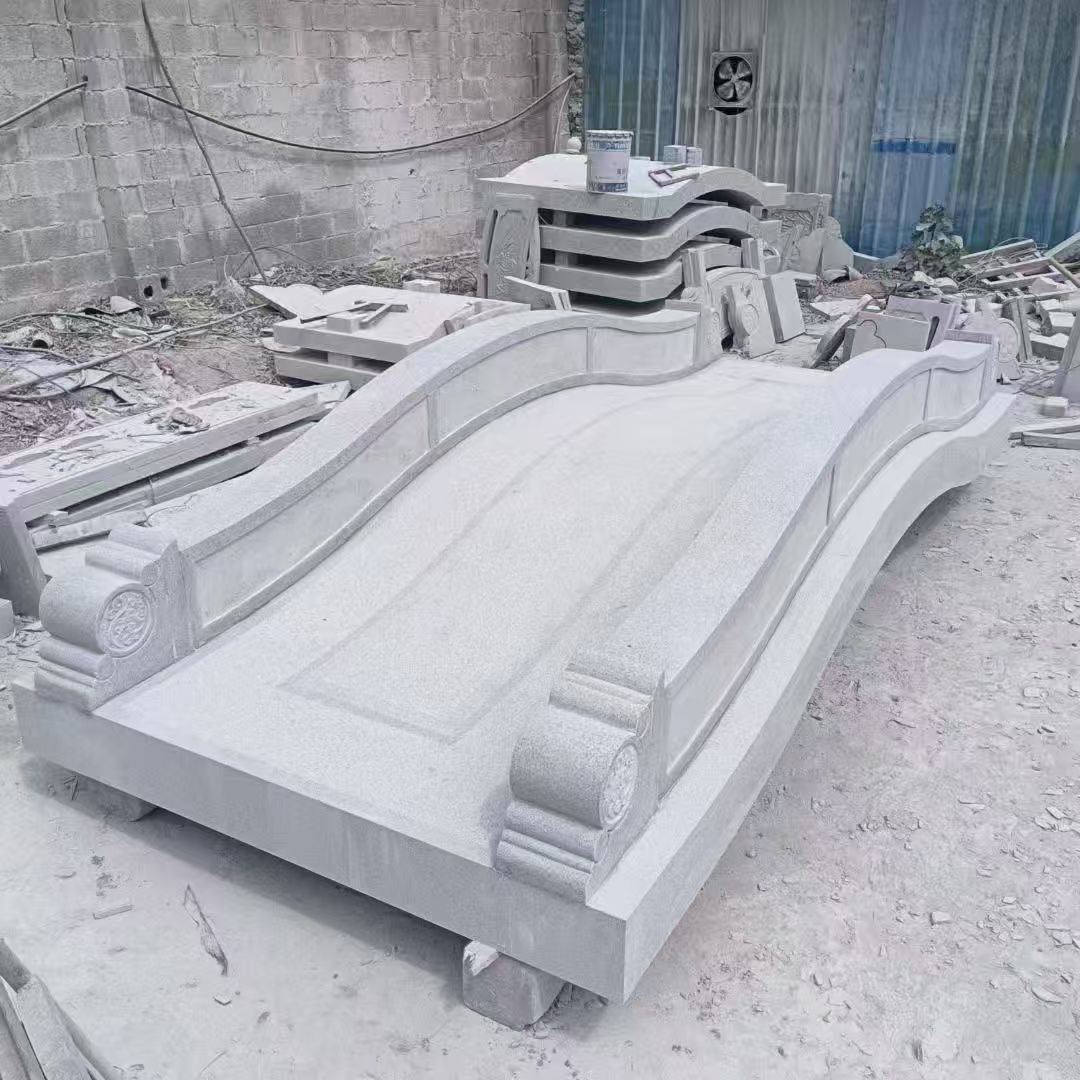 承德 芝麻灰花岗岩园林景观 小石桥