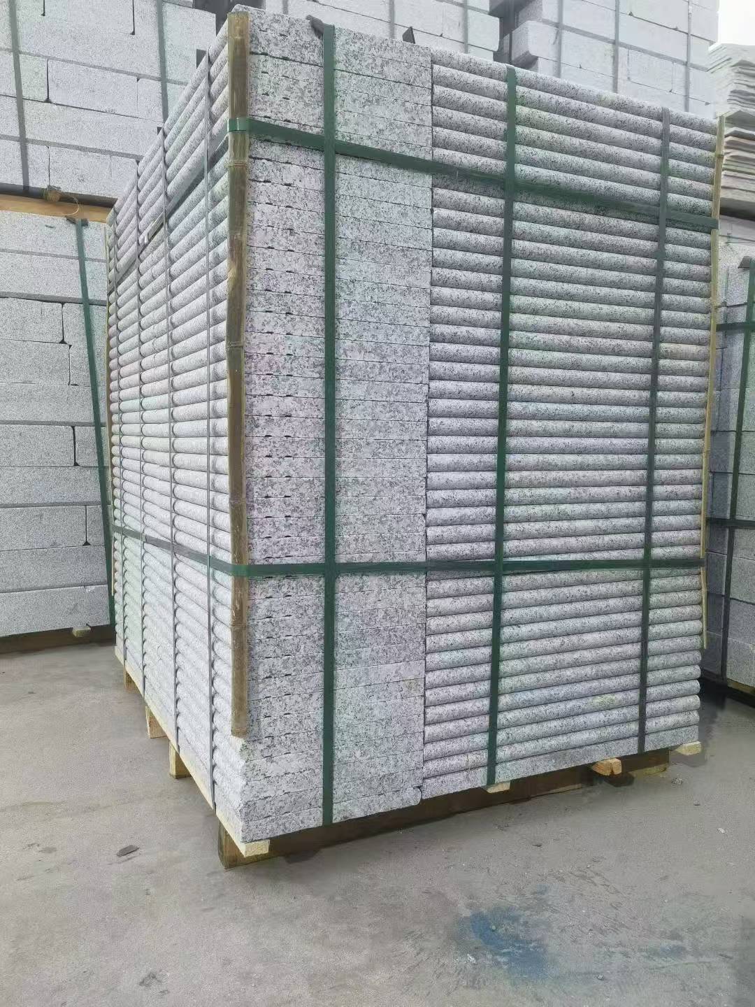 承德 芙蓉白3公分厚磨圆边、拉槽，楼梯踏步