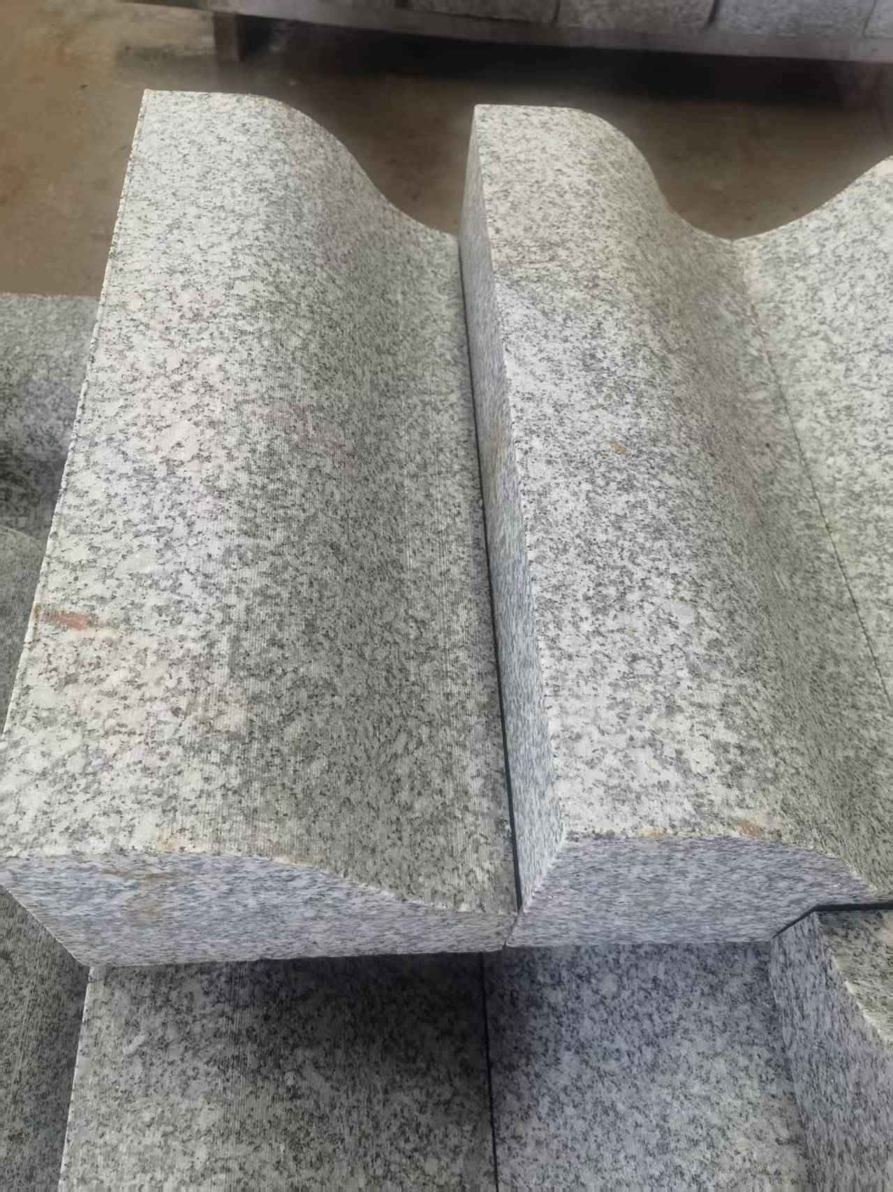 承德芙蓉白S型拉丝面路沿石